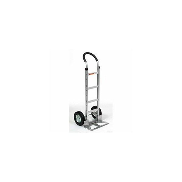 Aluminum Hand Truck Curved Handle, Semi-Pneumatic Wheels